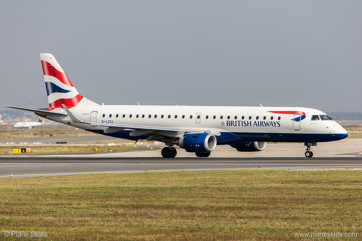 BA CityFlyer Embraer ERJ-190 G-LCYJ at Frankfurt am Main International Airport (EDDF/FRA)