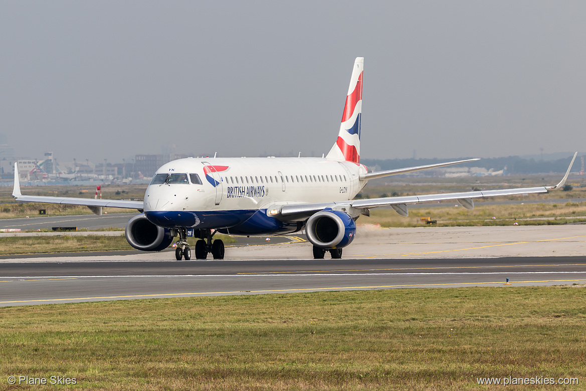 BA CityFlyer Embraer ERJ-190 G-LCYK at Frankfurt am Main International Airport (EDDF/FRA)