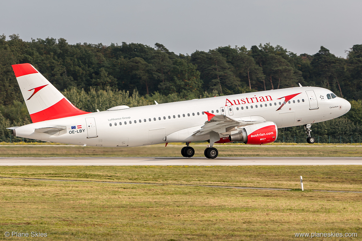 Austrian Airlines Airbus A320-200 OE-LBY at Frankfurt am Main International Airport (EDDF/FRA)