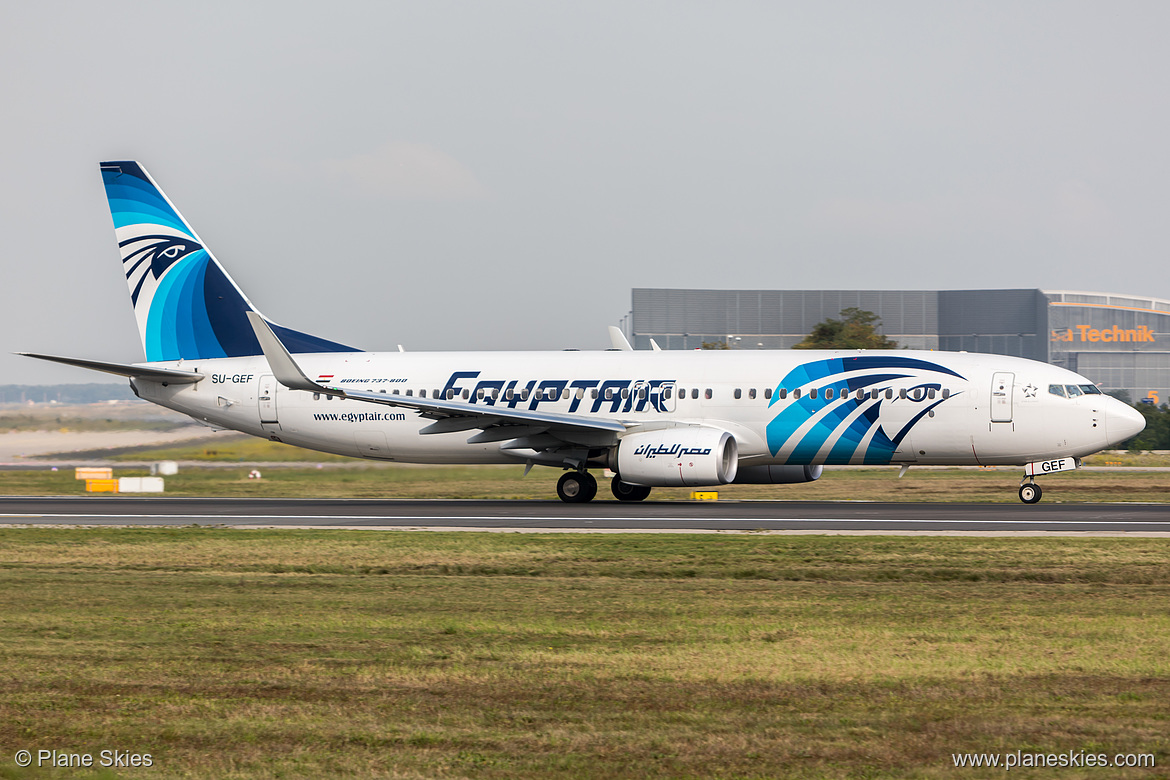 EgyptAir Boeing 737-800 SU-GEF at Frankfurt am Main International Airport (EDDF/FRA) EgyptAir Boeing 737-800 SU-GEF at Frankfurt am Main International Airport (EDDF/FRA)