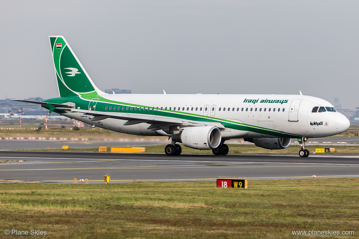 Iraqi Airways Airbus A320-200 YI-ARA at Frankfurt am Main International Airport (EDDF/FRA)