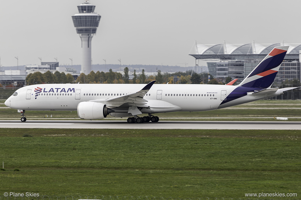 Qatar Airways Airbus A350-900 A7-AMA at Munich International Airport (EDDM/MUC) Qatar Airways Airbus A350-900 A7-AMA at Munich International Airport (EDDM/MUC)