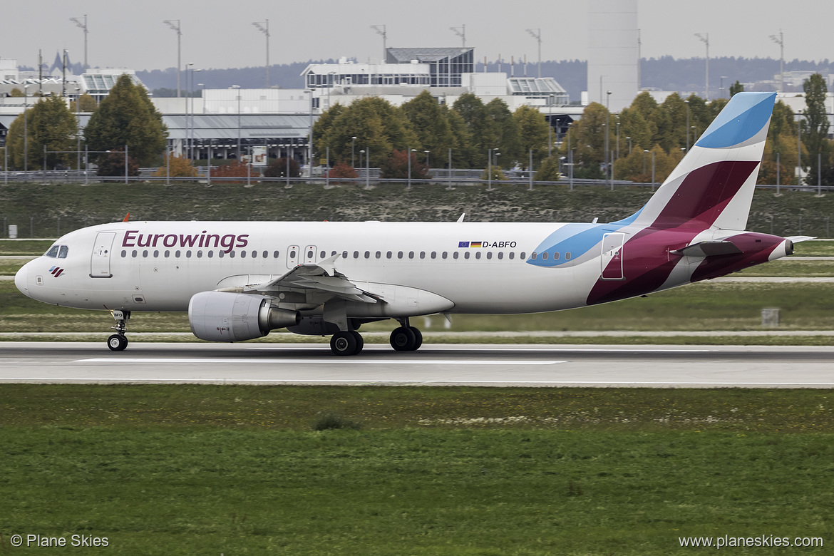 Eurowings Airbus A320-200 D-ABFO at Munich International Airport (EDDM/MUC)