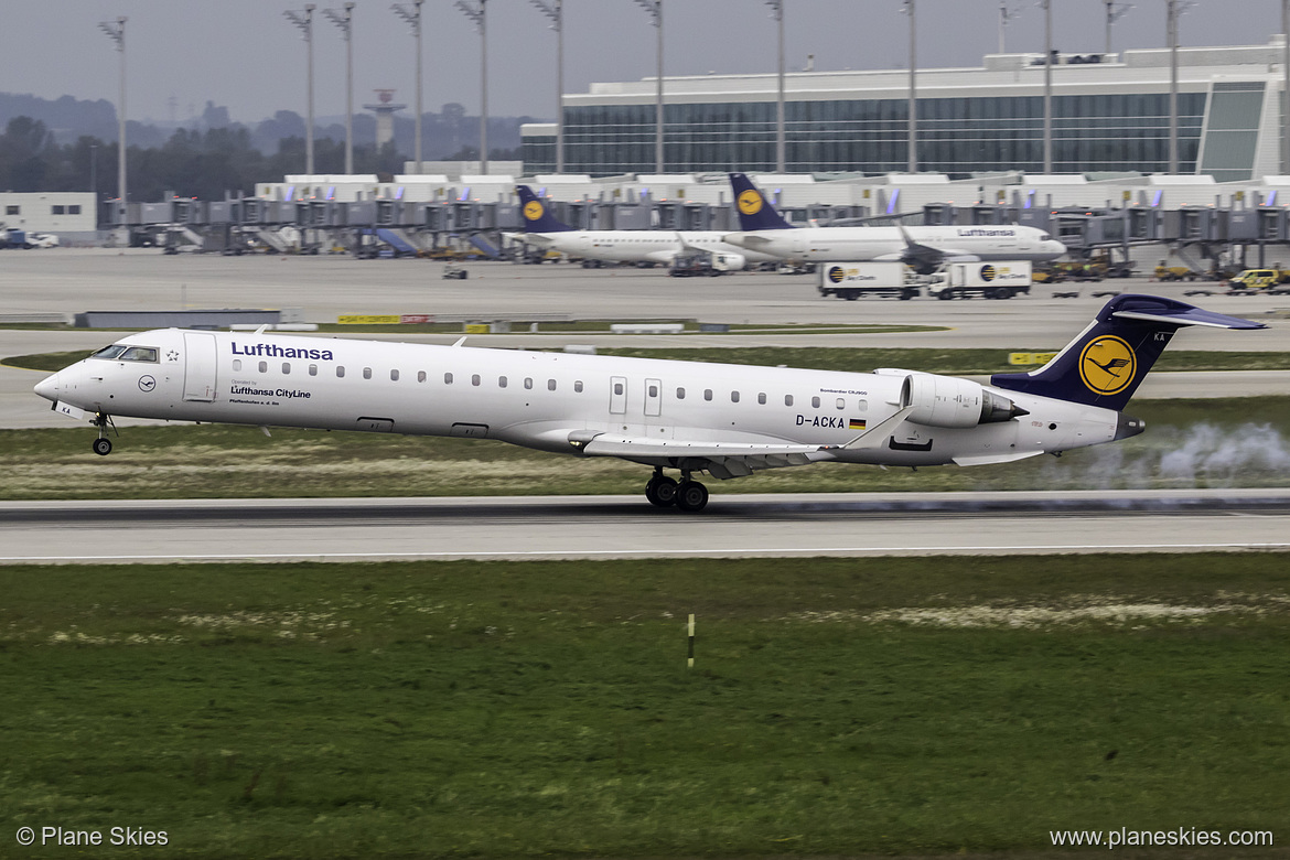 Lufthansa CityLine Canadair CRJ-900 D-ACKA at Munich International Airport (EDDM/MUC)