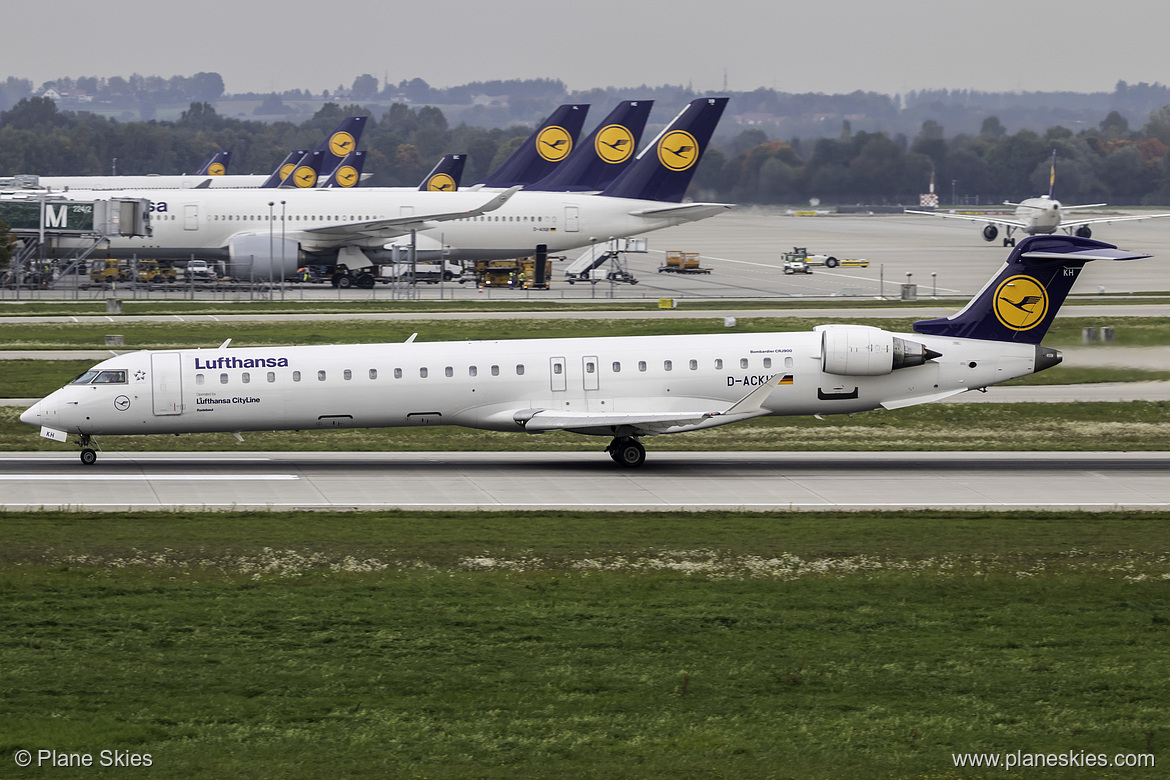 Lufthansa CityLine Canadair CRJ-900 D-ACKH at Munich International Airport (EDDM/MUC)