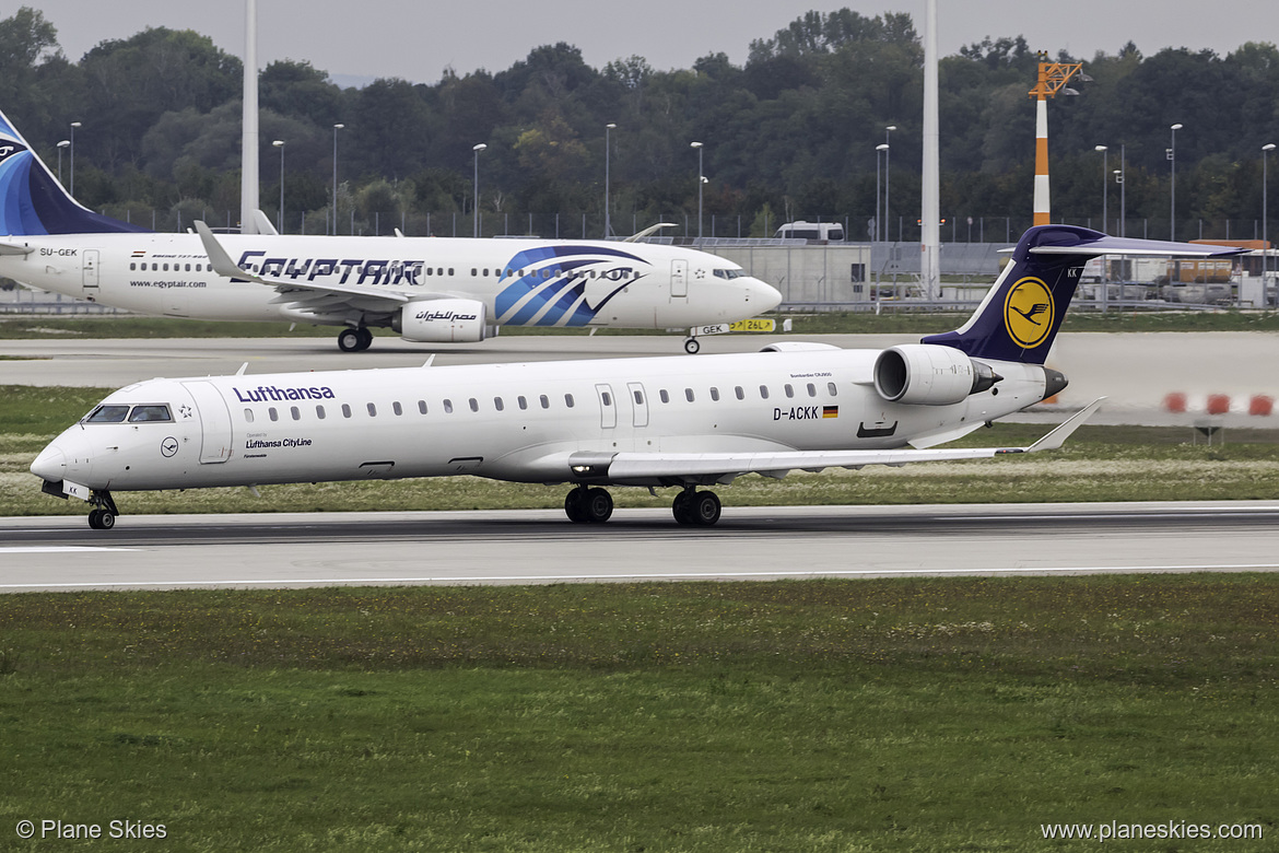 Lufthansa CityLine Canadair CRJ-900 D-ACKK at Munich International Airport (EDDM/MUC)