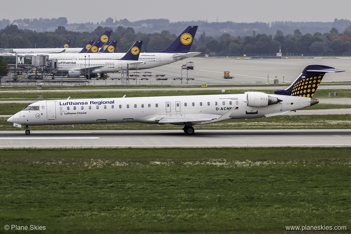 Lufthansa CityLine Canadair CRJ-900 D-ACNK at Munich International Airport (EDDM/MUC) Lufthansa CityLine Canadair CRJ-900 D-ACNK at Munich International Airport (EDDM/MUC)