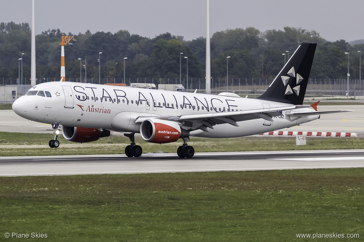 Austrian Airlines Airbus A320-200 OE-LBZ at Munich International Airport (EDDM/MUC)