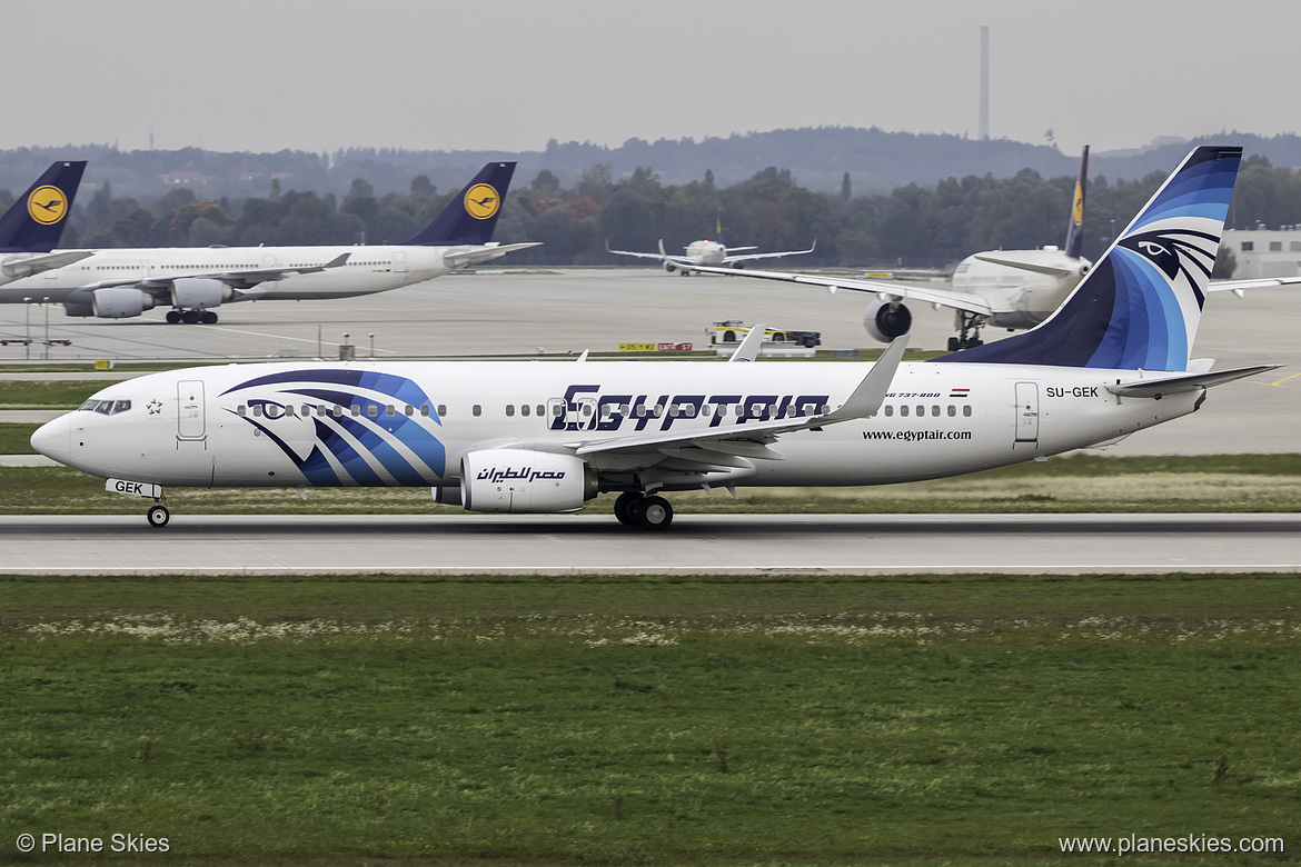 EgyptAir Boeing 737-800 SU-GEK at Munich International Airport (EDDM/MUC)