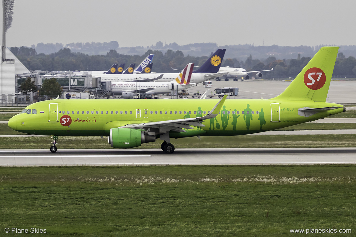 S7 Airlines Airbus A320-200 VP-BOG at Munich International Airport (EDDM/MUC)