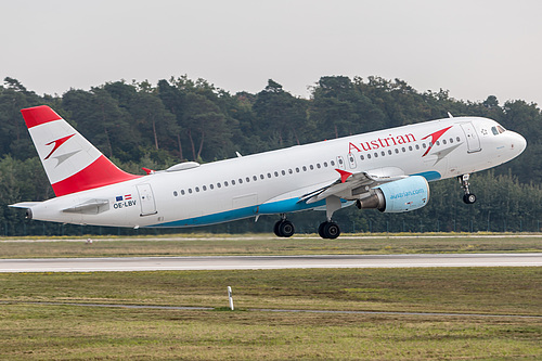 Austrian Airlines Airbus A320-200 OE-LBV at Frankfurt am Main International Airport (EDDF/FRA)