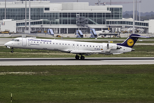 Lufthansa CityLine Canadair CRJ-900 D-ACKI at Munich International Airport (EDDM/MUC) Lufthansa CityLine Canadair CRJ-900 D-ACKI at Munich International Airport (EDDM/MUC)
