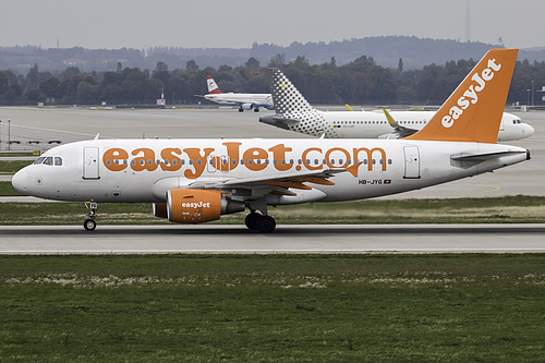 EasyJet Switzerland Airbus A319-100 HB-JYG at Munich International Airport (EDDM/MUC)