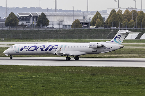 Adria Airways Canadair CRJ-900 S5-AAN at Munich International Airport (EDDM/MUC) Adria Airways Canadair CRJ-900 S5-AAN at Munich International Airport (EDDM/MUC)