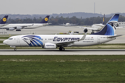 EgyptAir Boeing 737-800 SU-GEK at Munich International Airport (EDDM/MUC)