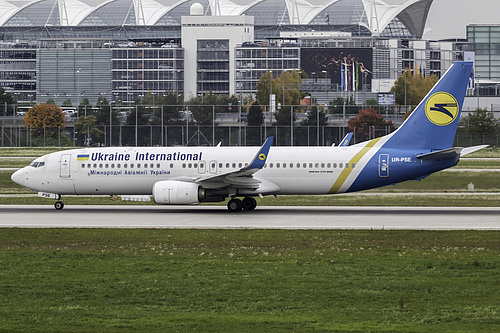 Ukraine International Airlines Boeing 737-800 UR-PSE at Munich International Airport (EDDM/MUC)