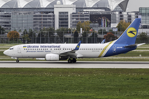 Ukraine International Airlines Boeing 737-800 UR-PSE at Munich International Airport (EDDM/MUC) Ukraine International Airlines Boeing 737-800 UR-PSE at Munich International Airport (EDDM/MUC)