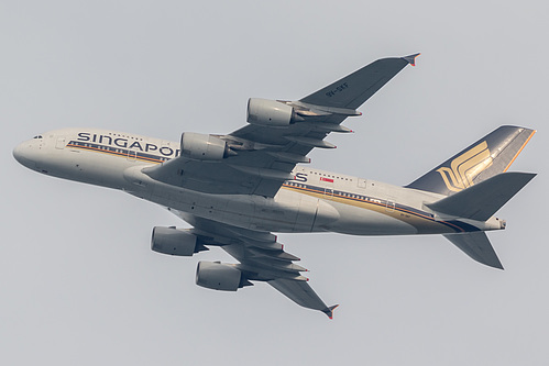 Singapore Airlines Airbus A380-800 9V-SKF at Singapore Changi Airport (WSSS/SIN)