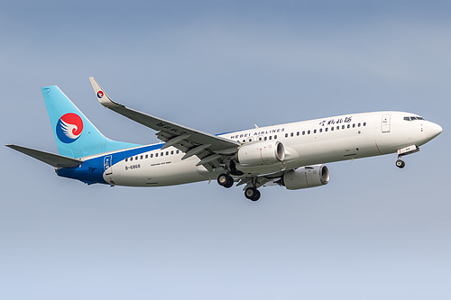 Hebei Airlines Boeing 737-800 B-6868 at Singapore Changi Airport (WSSS/SIN) Hebei Airlines Boeing 737-800 B-6868 at Singapore Changi Airport (WSSS/SIN)