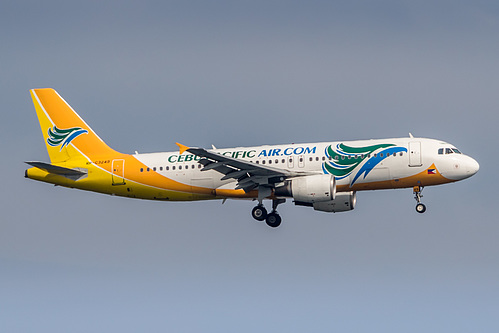 Cebu Pacific Airbus A320-200 RP-C3249 at Singapore Changi Airport (WSSS/SIN)