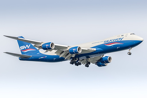 Silk Way West Airlines Boeing 747-8F VQ-BBM at Singapore Changi Airport (WSSS/SIN) Silk Way West Airlines Boeing 747-8F VQ-BBM at Singapore Changi Airport (WSSS/SIN)