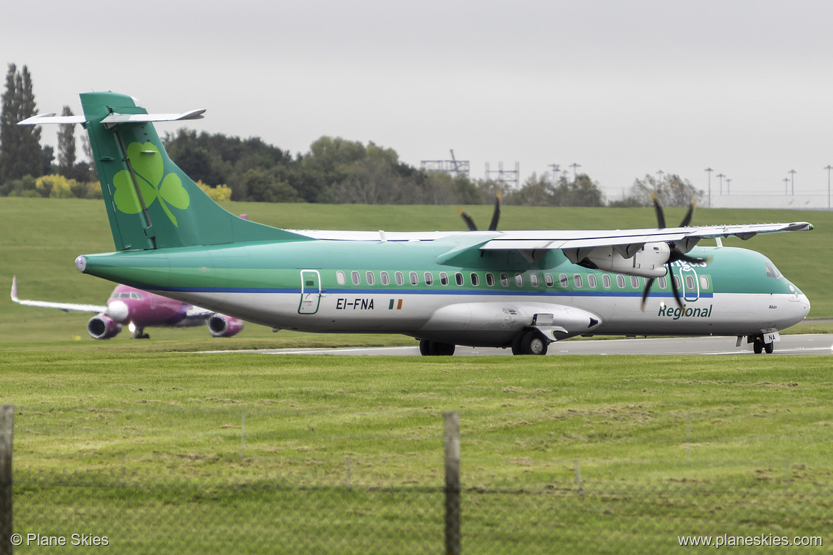 Stobart Air ATR ATR 72-600 EI-FNA at Birmingham International Airport (EGBB/BHX) Stobart Air ATR ATR 72-600 EI-FNA at Birmingham International Airport (EGBB/BHX)