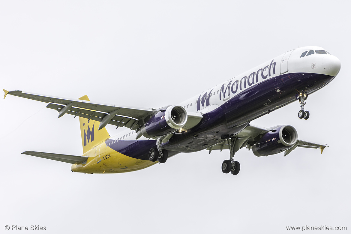 Monarch Airbus A321-200 G-OZBN at Birmingham International Airport (EGBB/BHX)