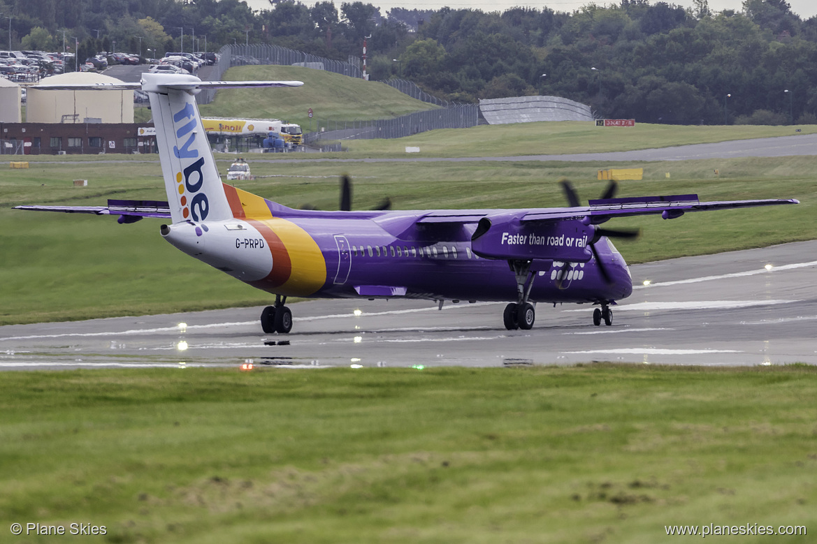 Flybe DHC Dash-8-400 G-PRPD at Birmingham International Airport (EGBB/BHX) Flybe DHC Dash-8-400 G-PRPD at Birmingham International Airport (EGBB/BHX)