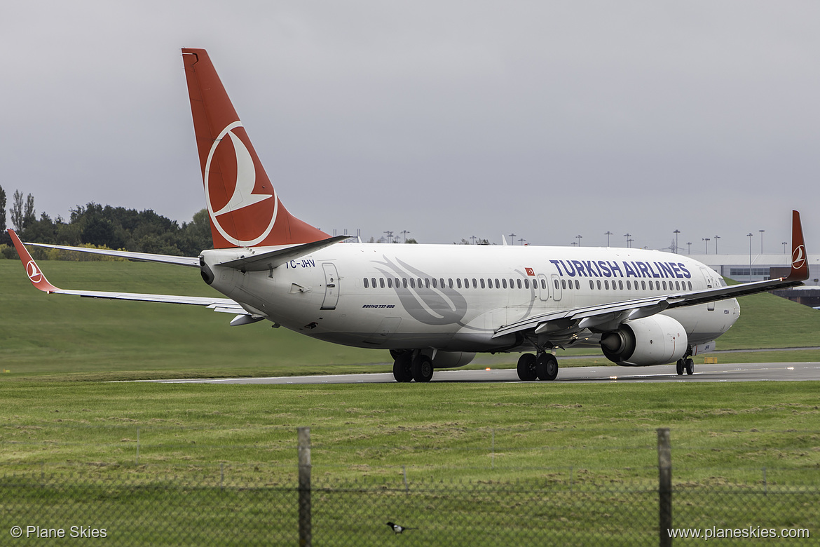 Turkish Airlines Boeing 737-800 TC-JHV at Birmingham International Airport (EGBB/BHX)