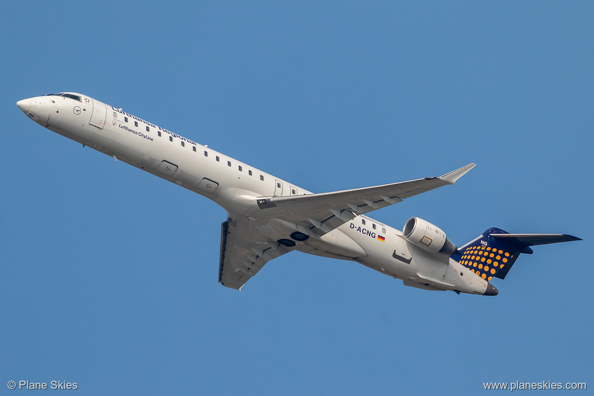 Lufthansa CityLine Canadair CRJ-900 D-ACNG at Frankfurt am Main International Airport (EDDF/FRA) Lufthansa CityLine Canadair CRJ-900 D-ACNG at Frankfurt am Main International Airport (EDDF/FRA)