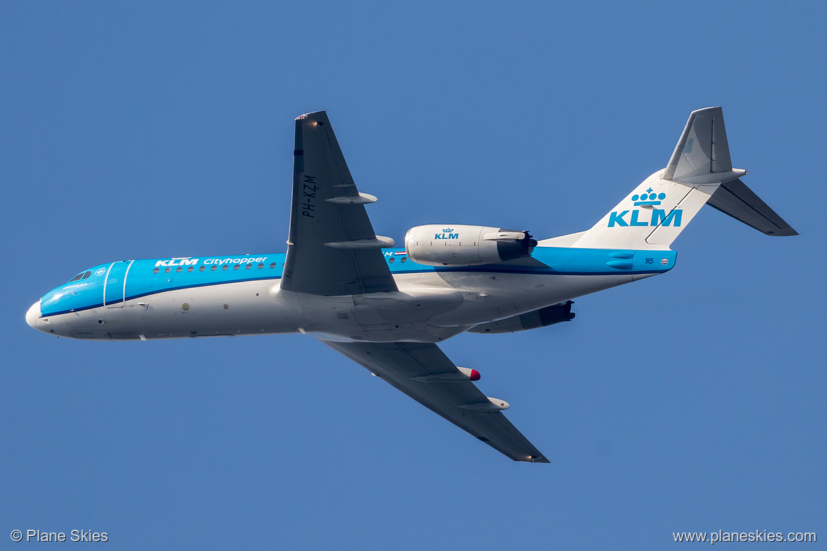 KLM Cityhopper Fokker F70 PH-KZM at Frankfurt am Main International Airport (EDDF/FRA) KLM Cityhopper Fokker F70 PH-KZM at Frankfurt am Main International Airport (EDDF/FRA)