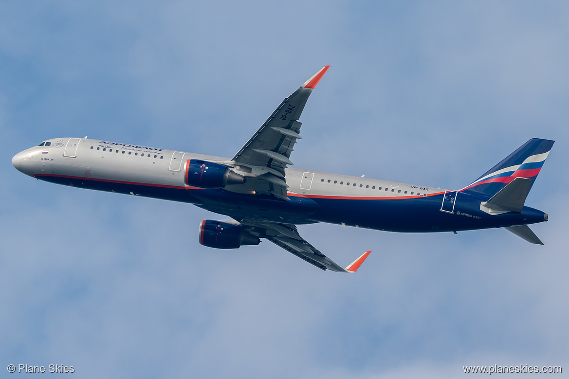 Aeroflot Airbus A321-200 VP-BAZ at Frankfurt am Main International Airport (EDDF/FRA)