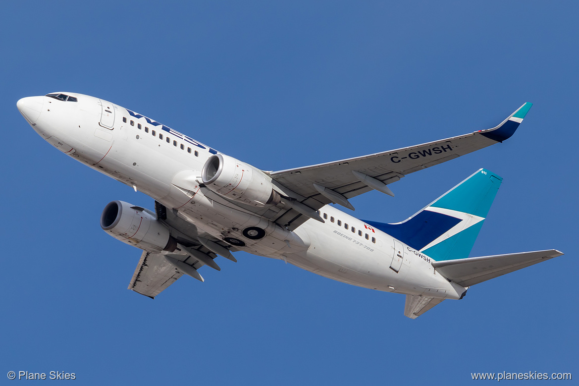 WestJet Boeing 737-700 C-GWSH at McCarran International Airport (KLAS/LAS)