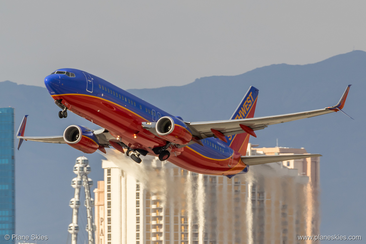 Southwest Airlines Boeing 737-800 N8625A at McCarran International Airport (KLAS/LAS) Southwest Airlines Boeing 737-800 N8625A at McCarran International Airport (KLAS/LAS)