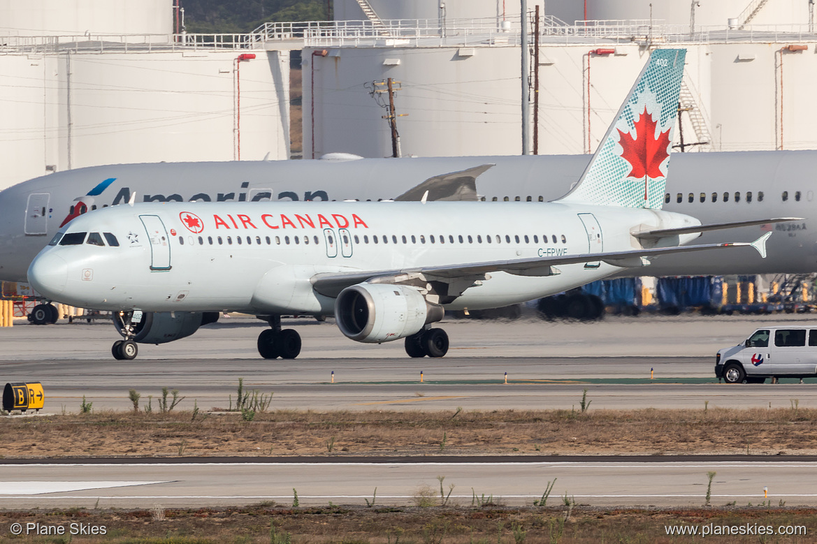 Air Canada Airbus A320-200 C-FPWE at Los Angeles International Airport (KLAX/LAX)