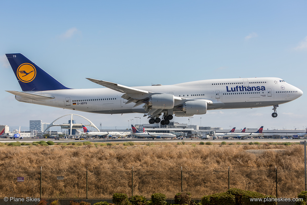 Lufthansa Boeing 747-8i D-ABYS at Los Angeles International Airport (KLAX/LAX)