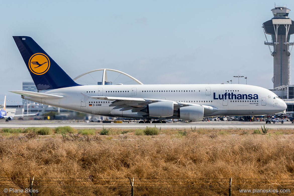 Lufthansa Airbus A380-800 D-AIMM at Los Angeles International Airport (KLAX/LAX) Lufthansa Airbus A380-800 D-AIMM at Los Angeles International Airport (KLAX/LAX)
