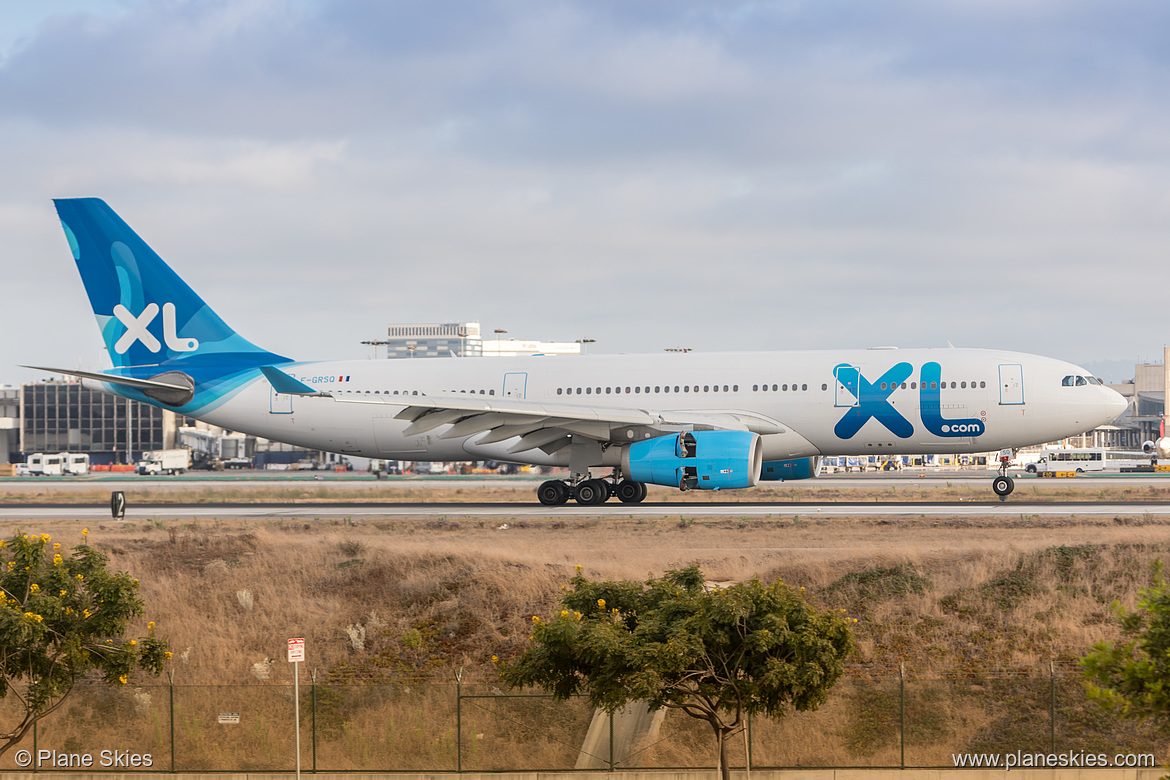 XL Airways France Airbus A330-200 F-GRSQ at Los Angeles International Airport (KLAX/LAX)