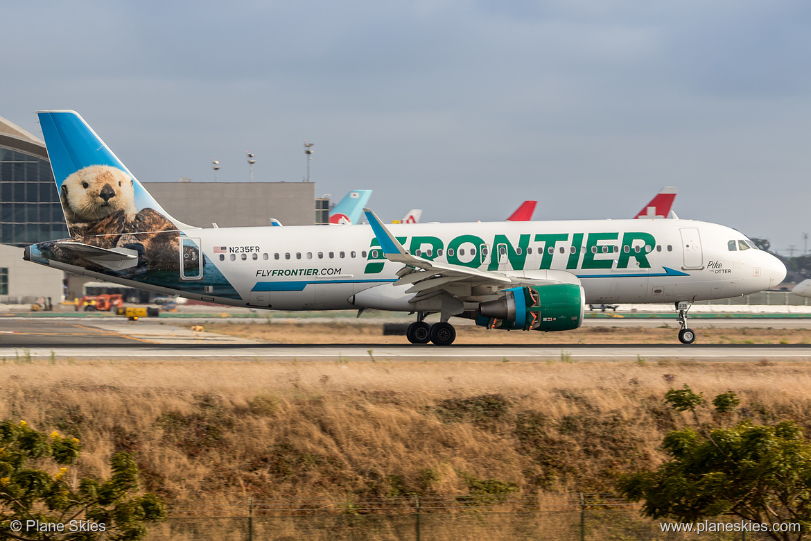 Frontier Airlines Airbus A320-200 N235FR at Los Angeles International Airport (KLAX/LAX) Frontier Airlines Airbus A320-200 N235FR at Los Angeles International Airport (KLAX/LAX)