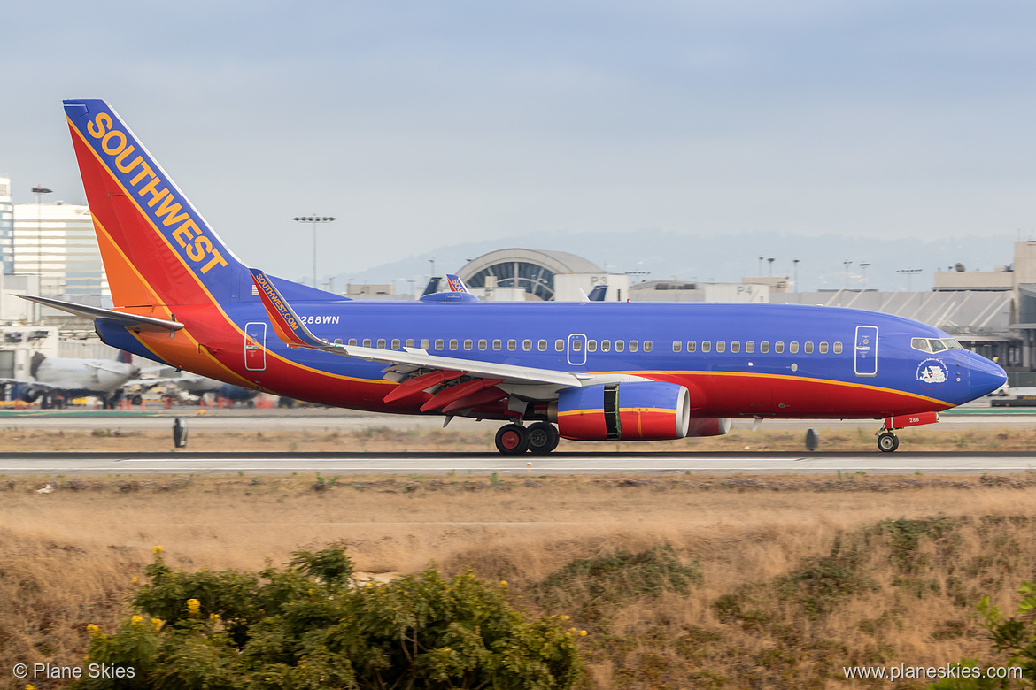 Southwest Airlines Boeing 737-700 N288WN at Los Angeles International Airport (KLAX/LAX) Southwest Airlines Boeing 737-700 N288WN at Los Angeles International Airport (KLAX/LAX)