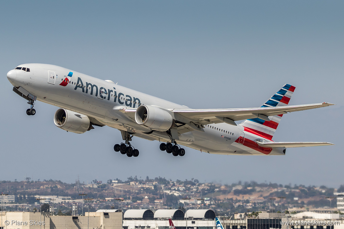 American Airlines Boeing 777-200ER N765AN at Los Angeles International Airport (KLAX/LAX) American Airlines Boeing 777-200ER N765AN at Los Angeles International Airport (KLAX/LAX)