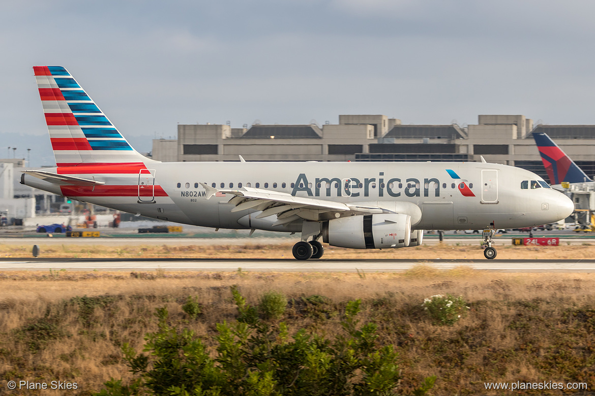 American Airlines Airbus A319-100 N802AW at Los Angeles International Airport (KLAX/LAX) American Airlines Airbus A319-100 N802AW at Los Angeles International Airport (KLAX/LAX)