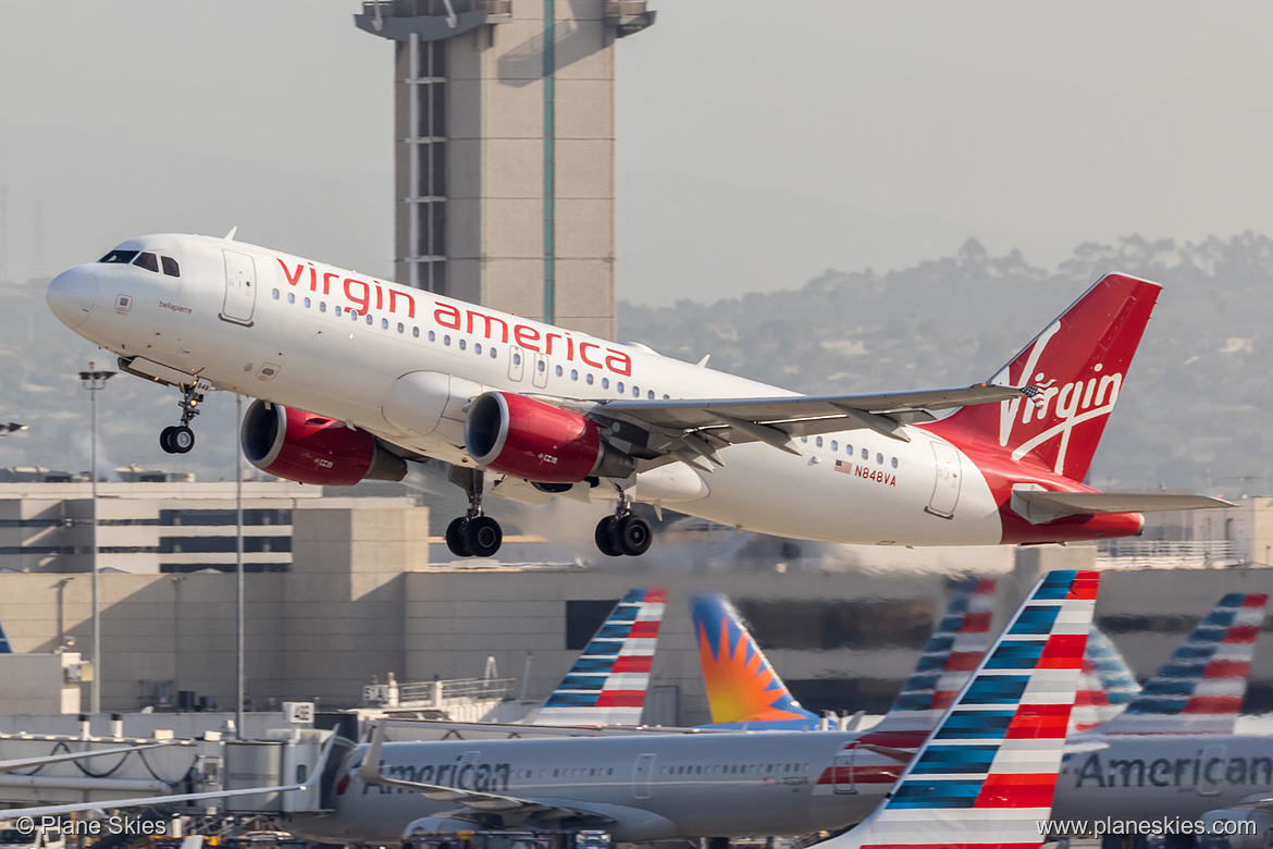 Virgin America Airbus A320-200 N848VA at Los Angeles International Airport (KLAX/LAX)
