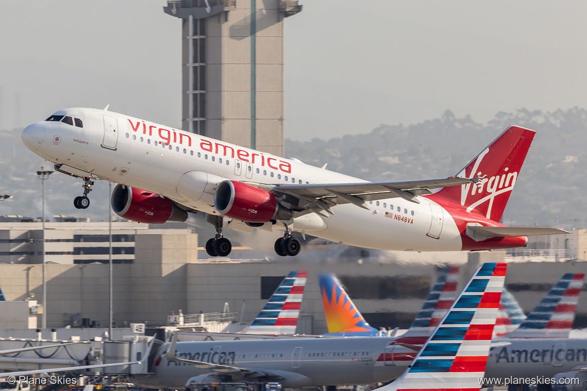 Virgin America Airbus A320-200 N848VA at Los Angeles International Airport (KLAX/LAX) Virgin America Airbus A320-200 N848VA at Los Angeles International Airport (KLAX/LAX)
