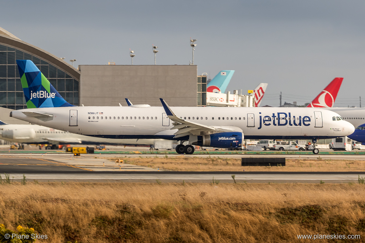 JetBlue Airways Airbus A321-200 N981JT at Los Angeles International Airport (KLAX/LAX) JetBlue Airways Airbus A321-200 N981JT at Los Angeles International Airport (KLAX/LAX)