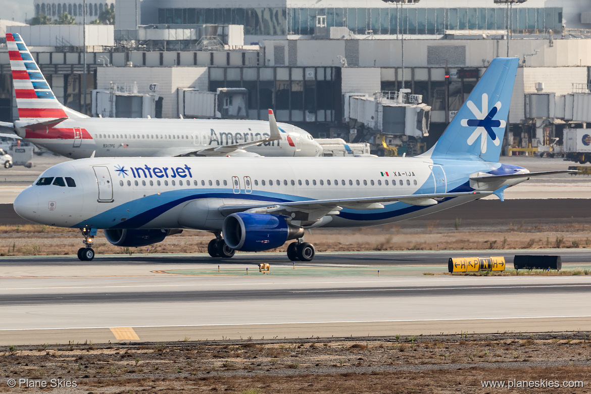 Interjet Airbus A320-200 XA-IJA at Los Angeles International Airport (KLAX/LAX)