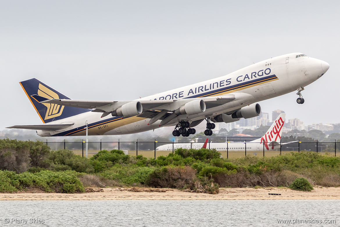 Singapore Airlines Cargo Boeing 747-400F 9V-SFI at Sydney Kingsford Smith International Airport (YSSY/SYD)