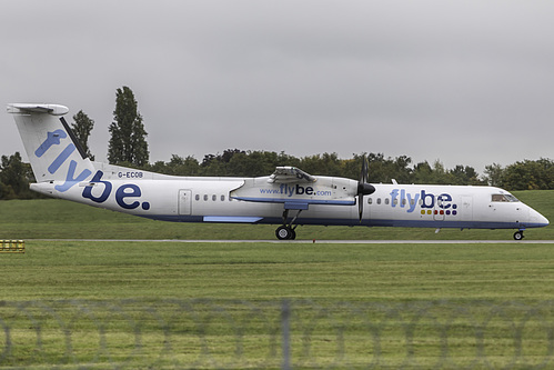 Flybe DHC Dash-8-400 G-ECOB at Birmingham International Airport (EGBB/BHX) Flybe DHC Dash-8-400 G-ECOB at Birmingham International Airport (EGBB/BHX)