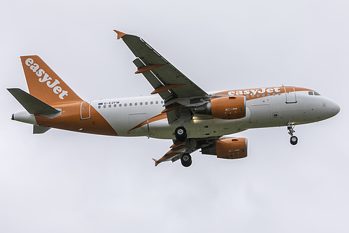 EasyJet Airbus A319-100 G-EZFM at Birmingham International Airport (EGBB/BHX)