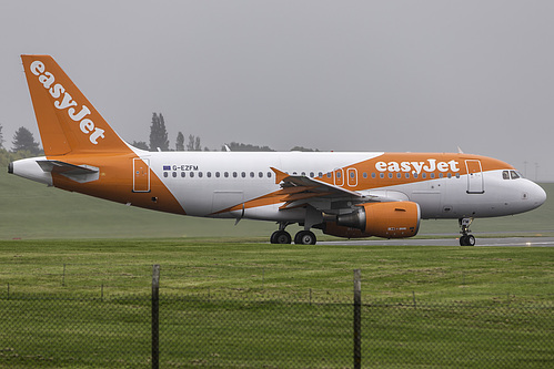 EasyJet Airbus A319-100 G-EZFM at Birmingham International Airport (EGBB/BHX)